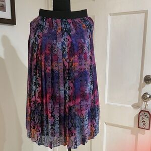 Bar III Vibrant A-Line Skirt with Snake Print